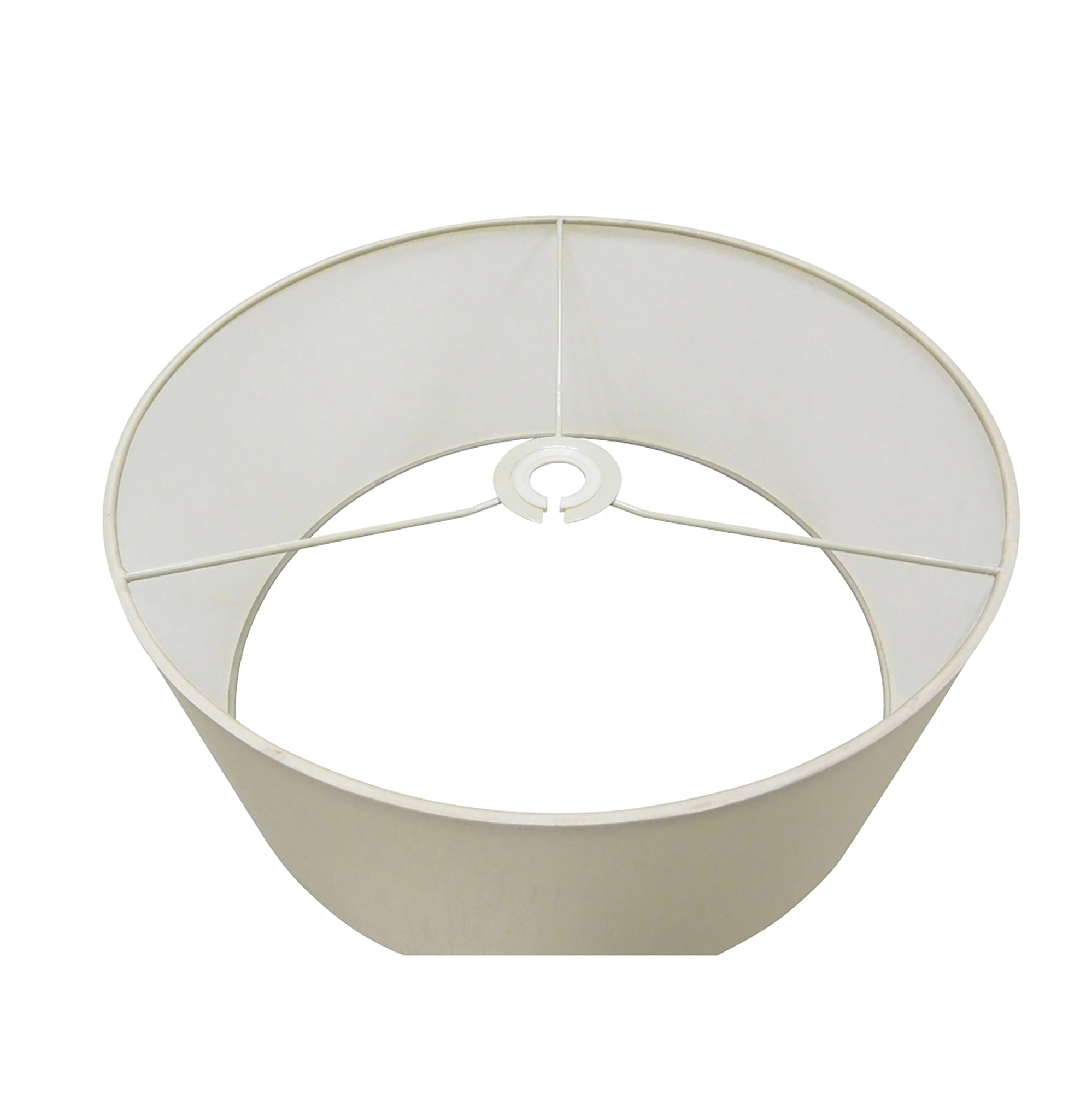 Baymont 40cm Semi Flush 1 Light Satin Nickel, Ivory Pearl DK0247  Deco Baymont